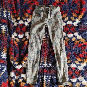 Hudson camo high rise jeans
